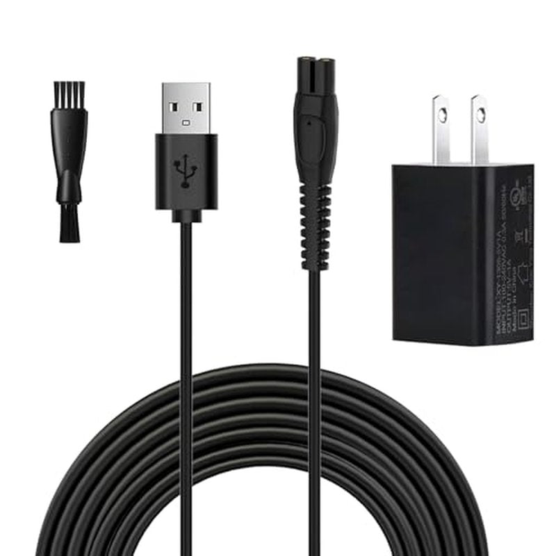 5V Charger for Philips-Norelco-One-Blade QP2724 QP2834 QP1324 MG5910 MG7910 MG9510 MG9520 PQ888 PQ889, OneBlade Power Cord for Philips Norelco Shaver 2400 3600 USB Charging Cable