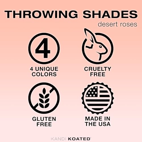 Kandi Koated Throwing Shades Eyeshadow Quads [Desert Roses] Mini Eye Shadow Palette Kandi Burruss | Richly Pigmented, Paraben-Free, Cruelty-Free Pigments | Beauty & Makeup