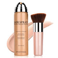 Magic Minerals Airbrush Foundation Makeup Spray Silky Lightweight Foundation Makeup Air Brush Flawless Setting Spray Makeup for Mature Skin (Natural/Warm Porcelain)