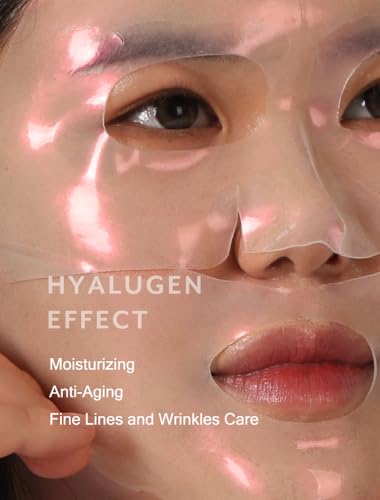 Hydrating Collagen & Hyaluronic Acid Face Mask - 5 Pack for Glass Skin