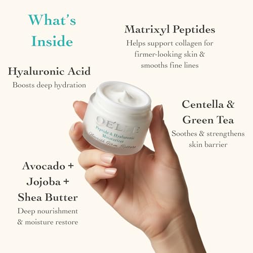 Moisturizer ? Advanced Peptide & Hyaluronic Firming Face Cream with Botanical Extracts, Avocado & Jojoba Oil ? Hydrating, Anti-Aging, Fragrance-Free for All Skin Types