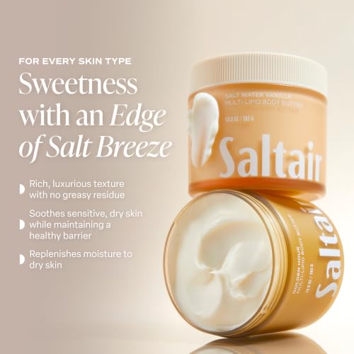 Saltair Salt Water Vanilla Multi-Lipid Body Butter 10 oz