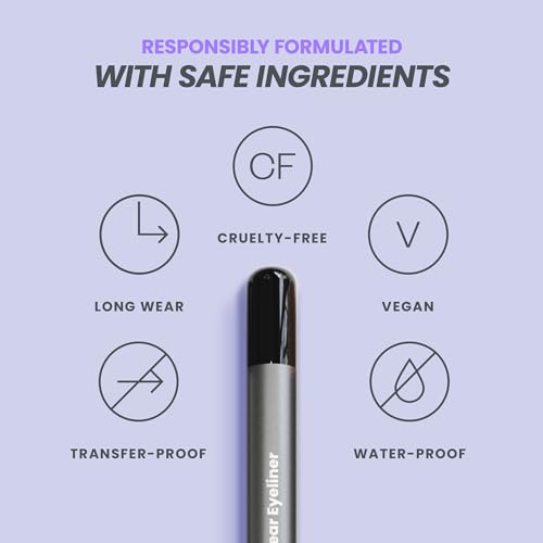 Waterproof Longwear Eyeliner & Volumizing Mascara Set - Smudge-Proof, Precise Application