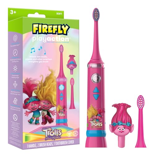 FIREFLY Trolls Play Action Sonic Toothbrush Kit with Lights & Music – 1 Count