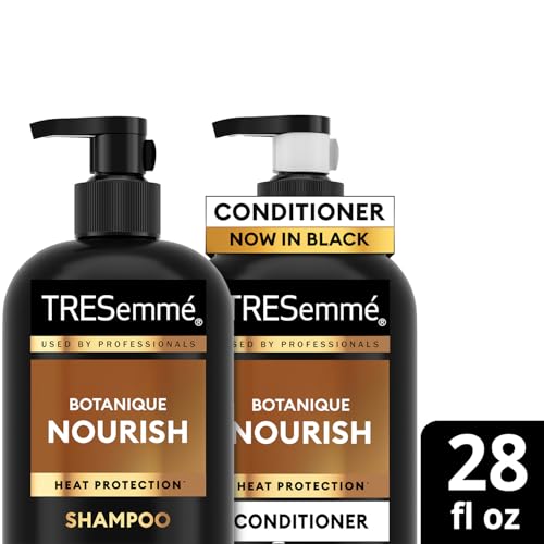 TRESemm? Shampoo and Conditioner Set, Botanique Nourish ? Anti-Frizz Hair Products with Coconut Milk & Aloe Vera, 28 Oz Ea