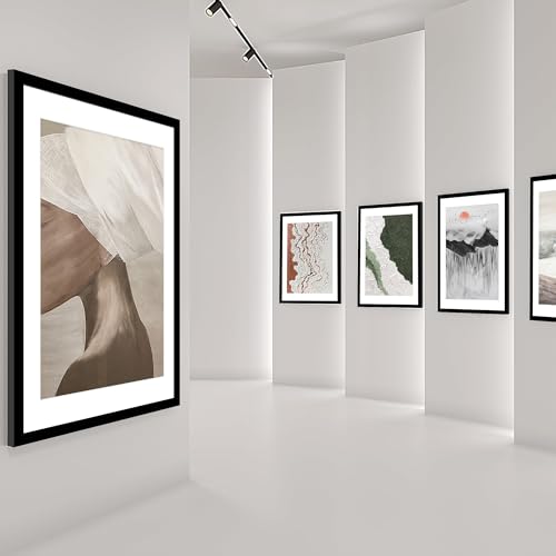 YESKAY 24x36 Black Picture Frame Set of 3 - Wall Display for Photos & Posters