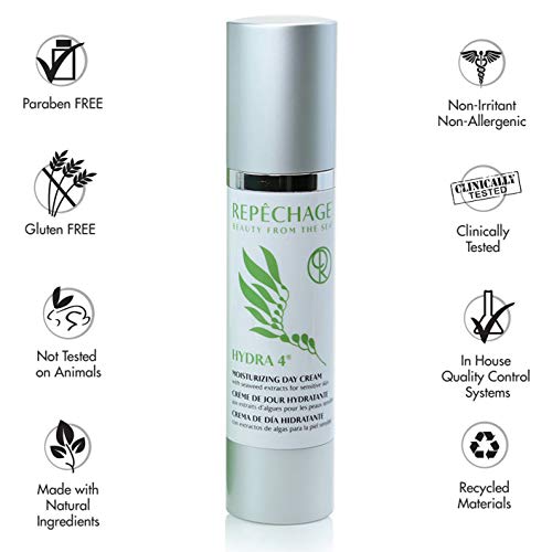 Repechage Hydra 4 Daily Moisturizer Face Cream for Dry or Sensitive Skin ? Light Facial Moisturizer with Retinol, Lactic & Hyaluronic Acid, Vit. E & C ? Soothes, Hydrates, Protects (50 mL / 1.7 fl oz)
