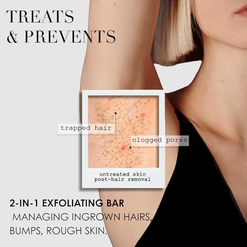 Ingrown Hair & Razor Bump Exfoliating Bar Soap with Salicylic Acid & Tea Tree - 5oz