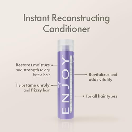 Enjoy Instant Reconstructing Conditioner for Damaged Hair 10 oz - Lightweight Deep Moisturizing with Keratin Amino Acids - Variation of THIS listing