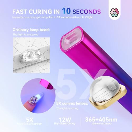 Saviland Odorless Acrylic Nail Kit with U V Light