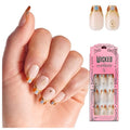 WICKED X imPRESS Press On Nails, ¡®Jolly Old Shiz¡¯, Multicolor, Medium Coffin, New Improved Adhesive, Up To 10 Day Hold, Includes 30 Fake Nails, 1 Prep Pad, 1 Manicure Stick, 1 Mini File