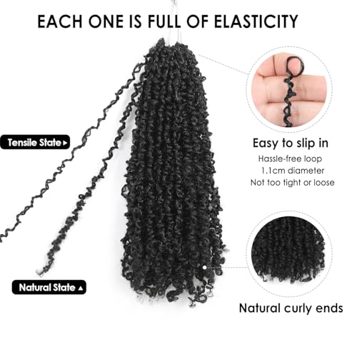 Yanky Twist Crochet Hair 8-12 Inch Pre-Mixed 9 Packs - Dark Brown Variation