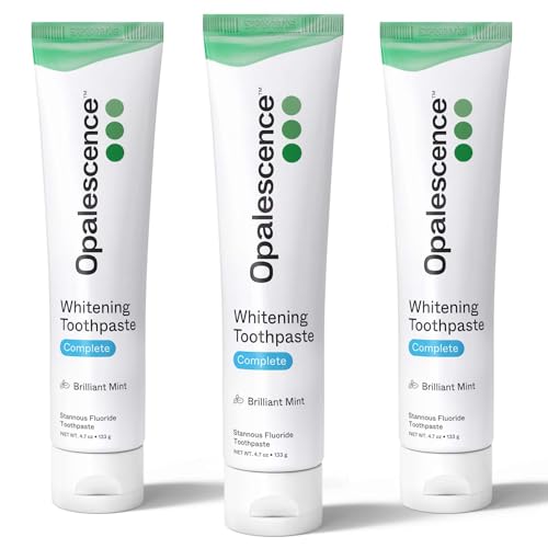 Opalescence Complete 4-in-1 Toothpaste Stannous Fluoride, Brilliant Mint, 4.7 fl oz (Pack of 3)