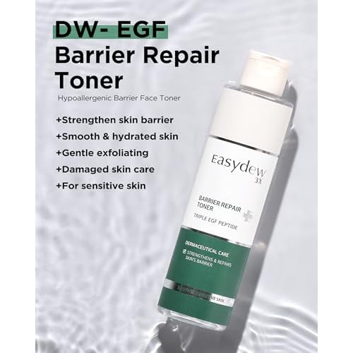 EASYDEW Barrier Repair Toner - PHA Face Toner for Smooth, Moisturized Skin - Ideal for Dry and Irritated Skin, 6.76 fl.oz