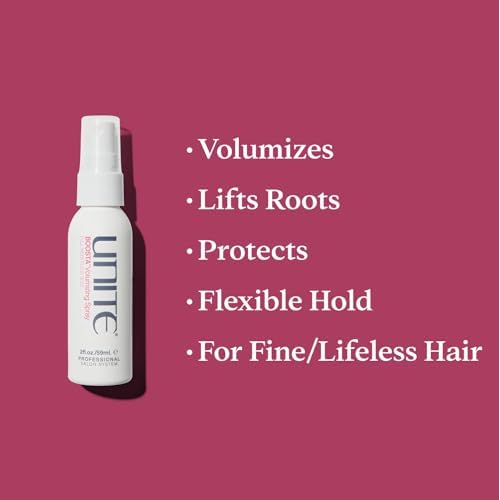 UNITE Hair ? BOOSTA Volumizing Spray ? Travel-Size Heat-Activated Root Lifting Spray for Weightless Volume & Flexible Hold ? UV & Thermal Protection ? 2 Fl Oz