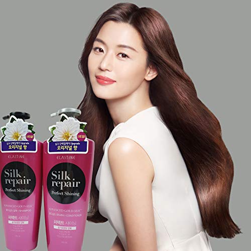 Elastine Silk Repair Perfect Shining Shampoo & Conditioner Set 550ml