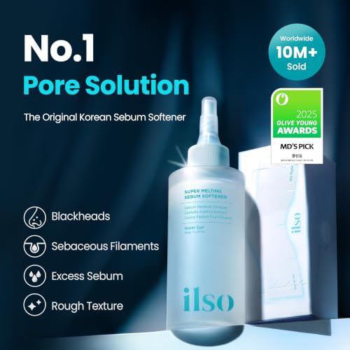 ILSO Melting Sebum Softener 5.07 fl oz with Skin Wrap Pads - Pore & Sebaceous Filament Care
