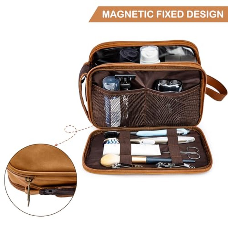 BAGSPRITE Large Toiletry Bag for Men, Women Travel Bag with Hanging Hook, Water-resistant Makeup Cosmetic Bag Shaving Kit Organizer, Bathroom Bag for Traveling