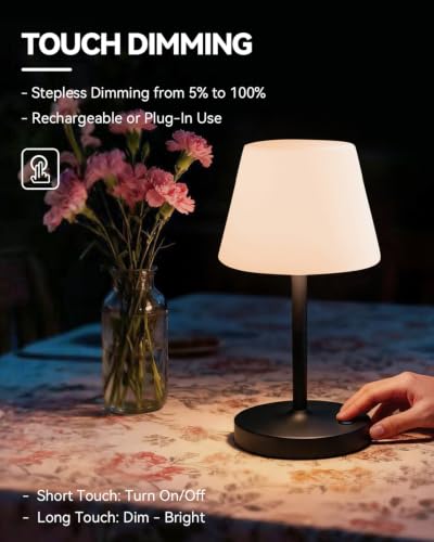 Outdoor Waterproof Shower Lamp - Black, 8000mAh Rechargeable Bathroom Light