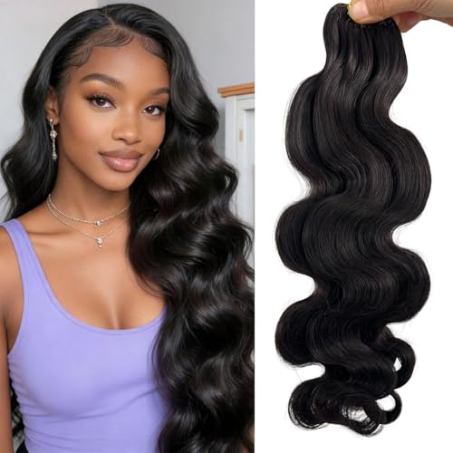 60g 50Strands Feather Crochet Hair Extensions 16 Inch Body Wave Human Hair Reusable