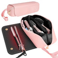 SS 2-in-1 Heat-Resistant Travel Hair Tool Case with Pink Variation