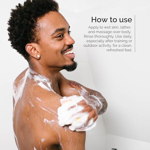 Men's Hydrating Ginger & Cardamom Body Wash - Vegan, Sulfate-Free, 16.5 fl oz