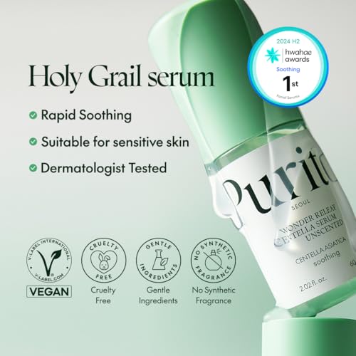 PURITO Centella Unscented Serum, Oat-in Calming Gel Cream & Best Kit