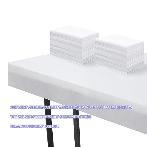 100 Pcs Disposable SPA Massage Bed Sheets Non-Woven Fabric 31'' x 71'' - White
