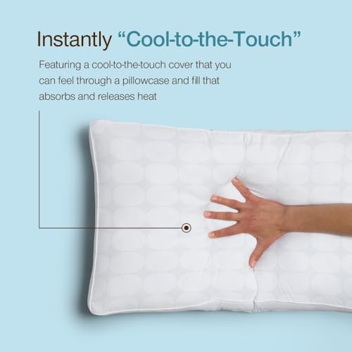 Cooling Pillows Set of 2 - Queen Size Adjustable Memory Foam with PCM Technology - Essence Cooling / Classic