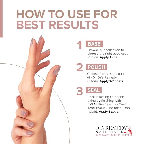 Dr¡¯s Remedy 3 Pack Nail Polish Kit, ANNIVERSARY Kit, All Natural Enriched Nail Strengthener Non Toxic and Organic - BRAVE Berry/TOTAL Two-in-One Glaze/RESILIENT Rose