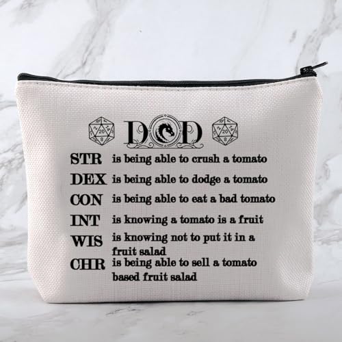 MNIGIU Game Lover Makeup Bag Game Properties Bag Fantasy Gamer Gifts D Master Gifts Dm Player Gift Game Fans Gift