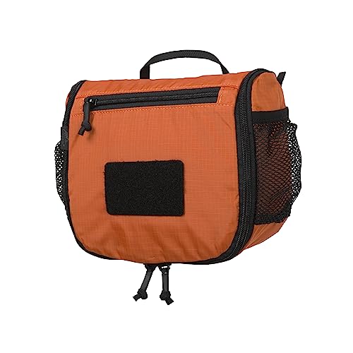 Helikon-Tex Travel Toiletry Bag Orange-Black Compact Organizer with Mesh Pockets