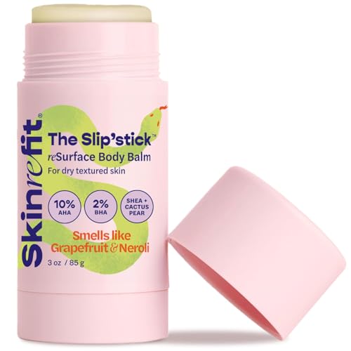 Glycolic Acid Body Stick - Exfoliating Bump & Strawberry Legs Treatment, 10% AHA & 2% BHA, Vegan & Cruelty-Free