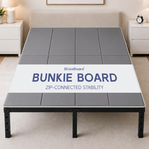 King Bunkie Board 76 x 80 in with Zipper-Connected Support - BlissBoard