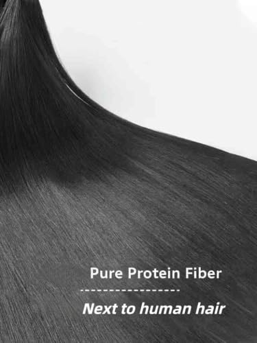 LUHLTHAR 3 Bundles Yaki Straight Hair Extensions 20/22/24 Inch Natural Look