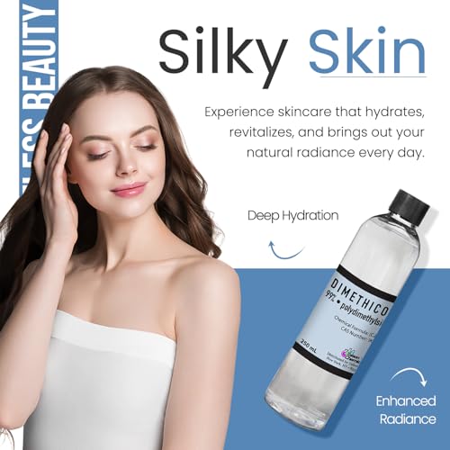 Dimethicone Oil Pure (125 mL / 4.22 Fl Oz) DIY Pure Dimethicone Cosmetic Grade Skin Moisturizer and Head Lice Treatment, Liquid Silicone Oil