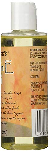 Trader Joe's Vitamin E Oil - 4 Fl Oz, Pack of 3, Skin & Hair Care