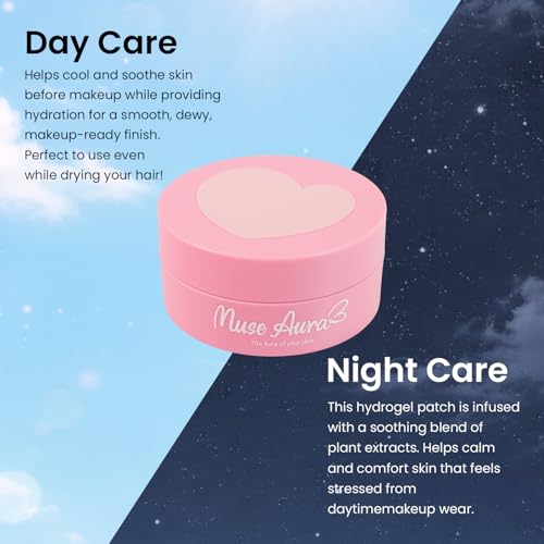 Hydrogel Heart Cheek Patches - Pinkish Hydrating Pre-Makeup Masks, 30 Count