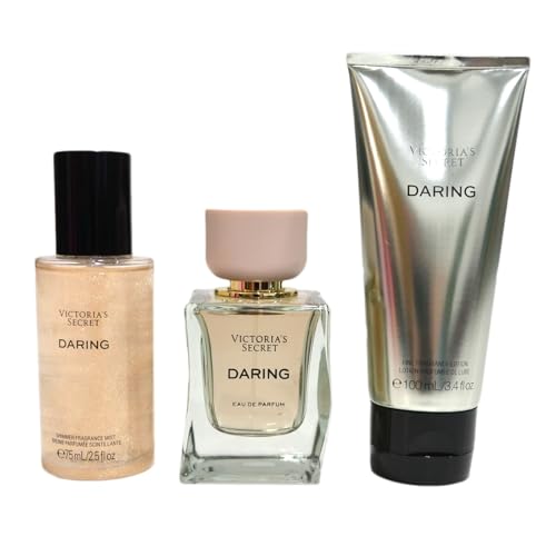 Victoria's Secret Daring 3-Piece Fragrance Gift Set with Perfume, Mist & Lotion