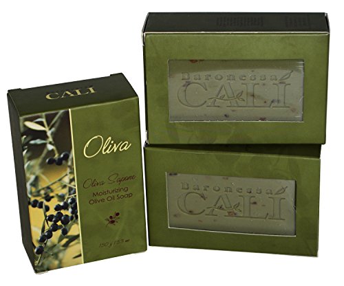 Moisturizing Olive Oil Bar Soap - Pack of 3, Deep Nourishing & Fragrance-Free