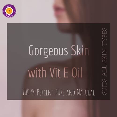 d?ve herbes Plant Based Vitamin C Face Serum with Hyaluronic Acid & Vitamin A & E for Personal Care 30ml (1 oz) + Pure Vitamin E Oil 30ml (1 oz)