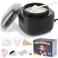 Black Nose Ear Hair Waxing Kit with 100g Wax & 40 Sticks - Men Grooming
