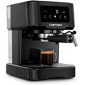 Espresso Machine with 15-Bar Pump & Steam Wand – Compact Coffee Maker for Lattes & Cappuccinos
