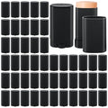 100 PCS 0.5 Oz/15 Ml Empty Deodorant Containers Black Oval Twist-Up Filling Stick 15 Ml Refillable Deodorant Tubes Empty Black Lotion Bar Sticks for Homemade Deodorant, DIY Lip Balm