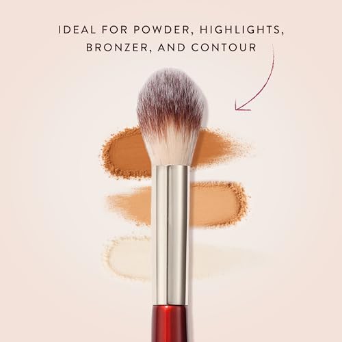 BK BEAUTY 108 PRECISION POWDER MAKEUP BRUSH ? Pro-Designed Tapered Brush for Precise Under-Eye Setting, Crease-Free Finish, and Subtle Highlighting