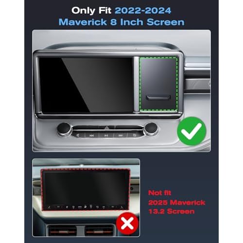 For Ford Maverick 2022-2024 Console Console Storage Drawer Magnetic Design Slides Smoothly - [OEM Fit& 100% Stable] - Cubby Storage Box with Silent Mat - Thickened ABS Material