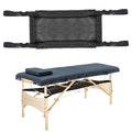 HOINCO Black Large Under Desk Mesh Storage Pocket for Massage Bed Accessories