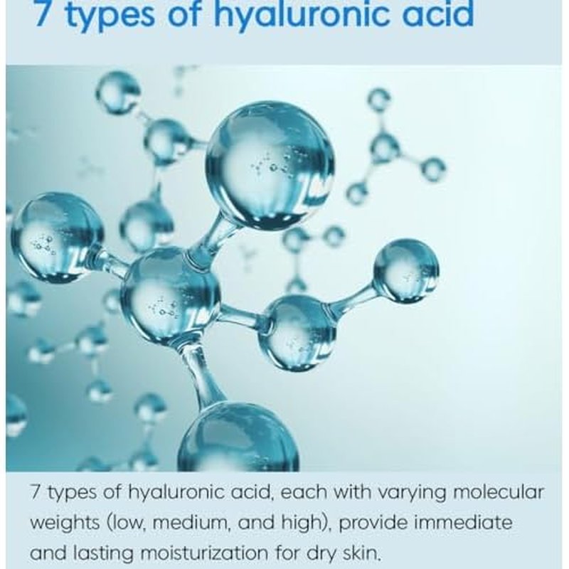 Deoproce Hyaluronic Moisture Intensive Ampoule Korean Skincare, 7 Types of Hyaluronic Acid, Moisturizing, Allantoin, Hydrates Dry Skin Korean Skincare 3.4 fl oz