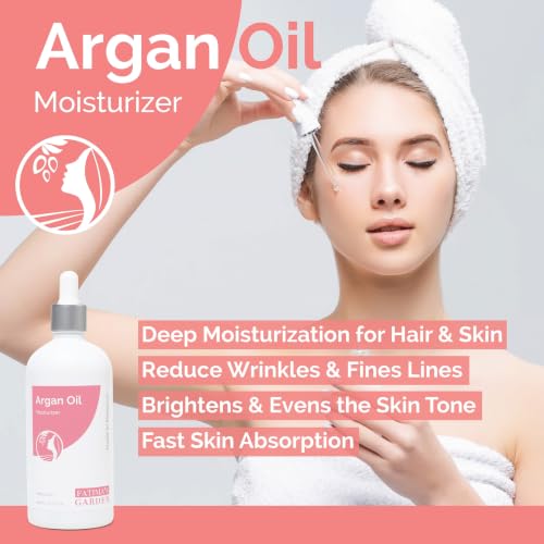 Fatima's Garden Organic Argan Oil - Pure Moisturizer for Skin & Hair, 150ml (5.1 Fl Oz) Pack of 1