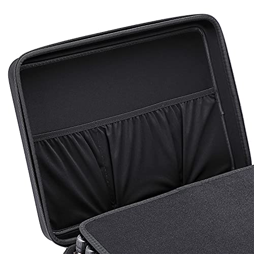 Hipiwe EVA Essential Oils Carrying Case - Holds 5ml, 10ml, 15ml Bottles - Black